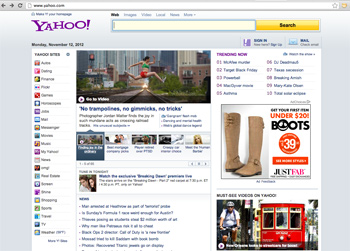 Dancers Among Us on Yahoo Home Page
